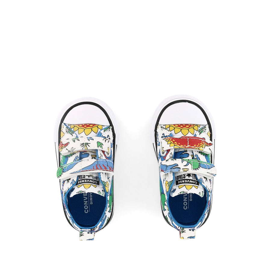 INFANT CT DINOCONS 2V LOW - WHITE/BLUE/ENAMEL RED