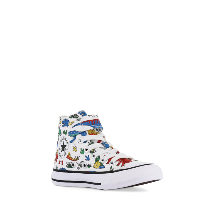 KID CT DINOCONS 1V HI - WHITE/BLUE/ENAMEL RED