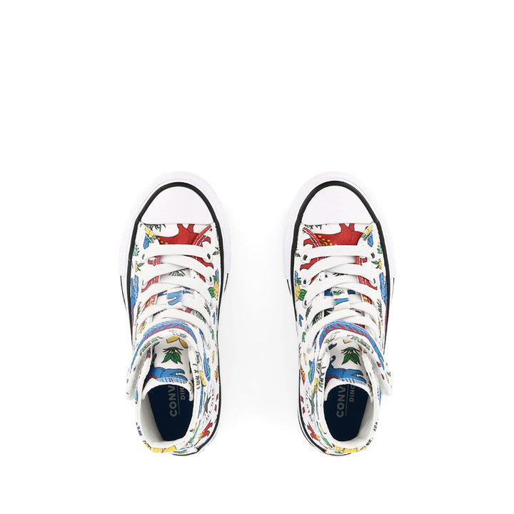 KID CT DINOCONS 1V HI - WHITE/BLUE/ENAMEL RED