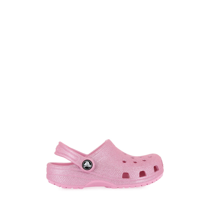 CLASSIC GLITTER CLOG KIDS - PINK TWEED GLITTER