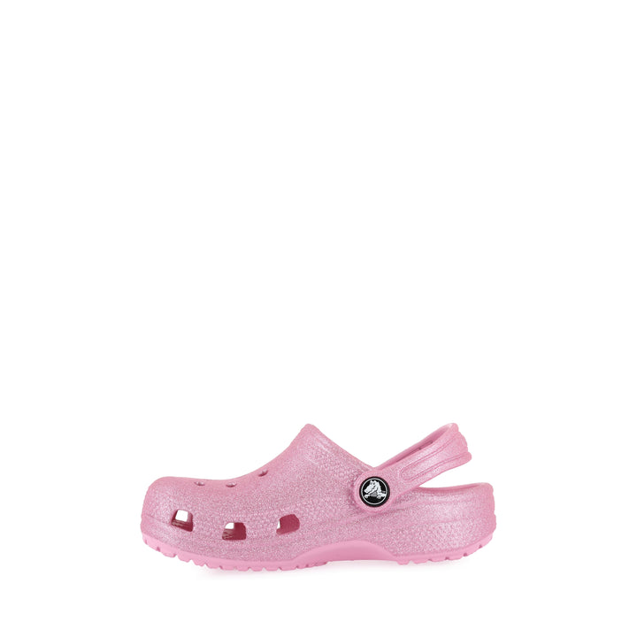 CLASSIC GLITTER CLOG KIDS - PINK TWEED GLITTER