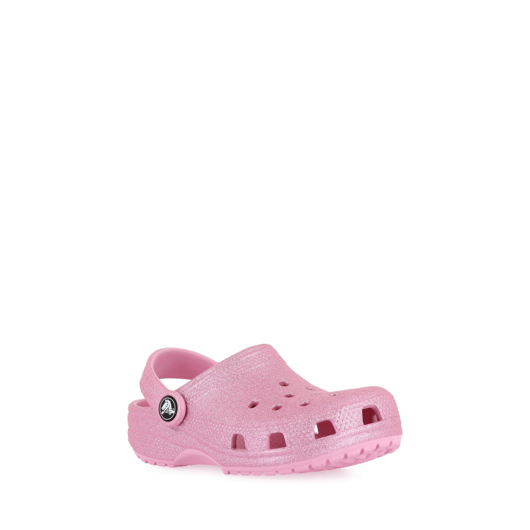 CLASSIC GLITTER CLOG KIDS - PINK TWEED GLITTER