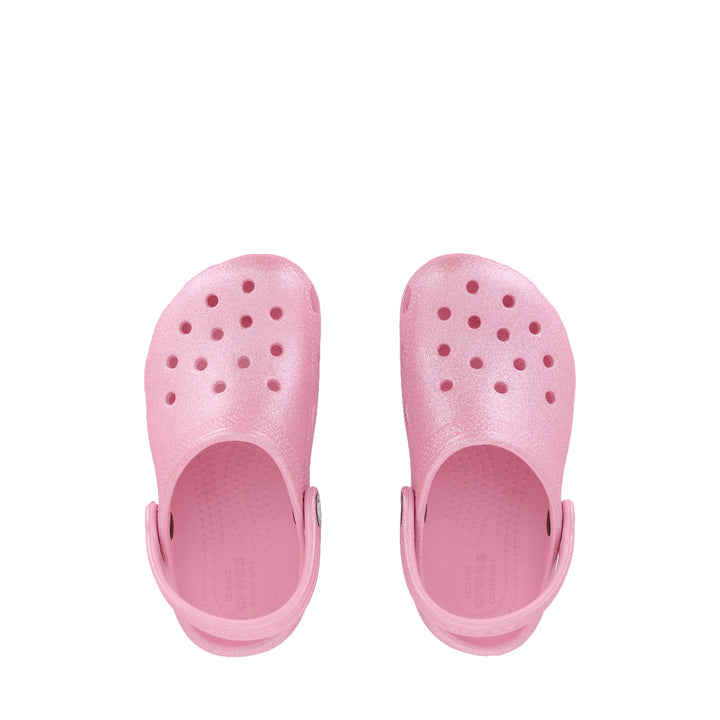 CLASSIC GLITTER CLOG KIDS - PINK TWEED GLITTER