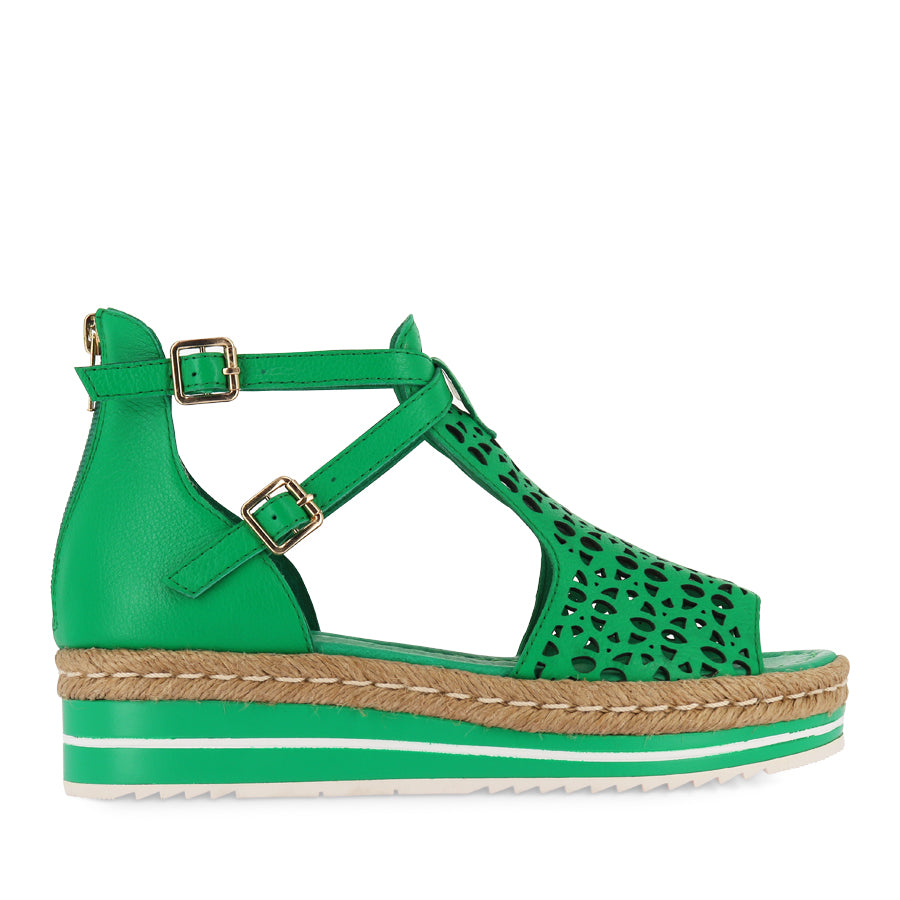 ACCRA - BRIGHT EMERALD LEATHER