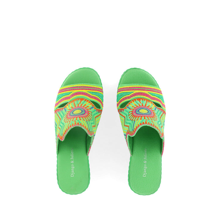 EILAM - LIME MULTI SUEDE