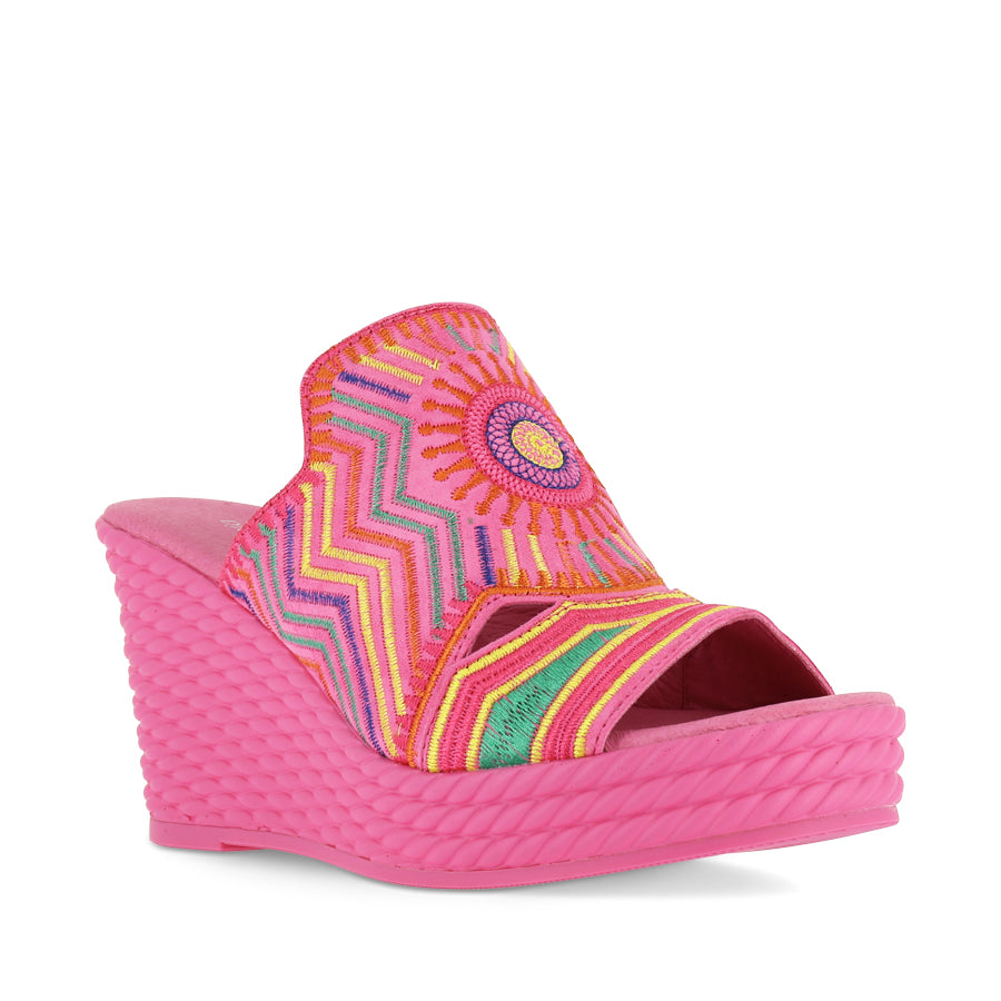 EILAM - PINK MULTI SUEDE