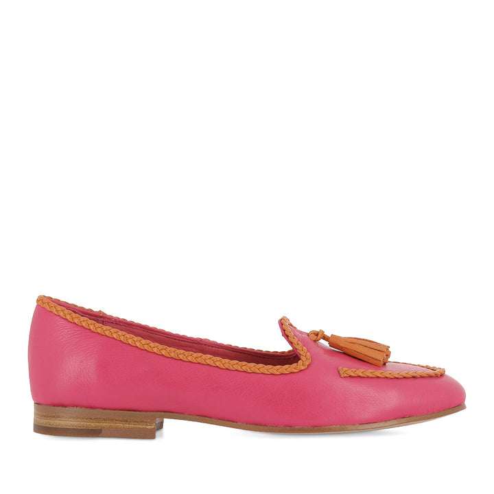 IDAHOT - FUSCHIA ORANGE LEATHER