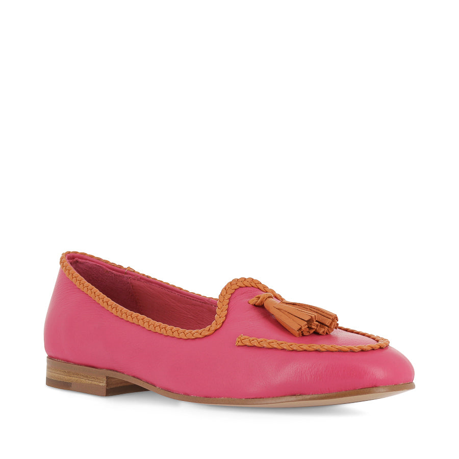 IDAHOT - FUSCHIA ORANGE LEATHER