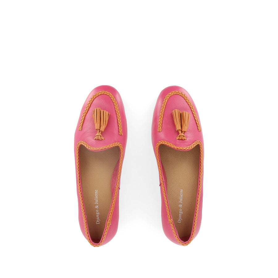 IDAHOT - FUSCHIA ORANGE LEATHER