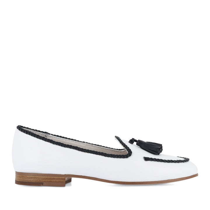 IDAHOT - WHITE NAVY LEATHER