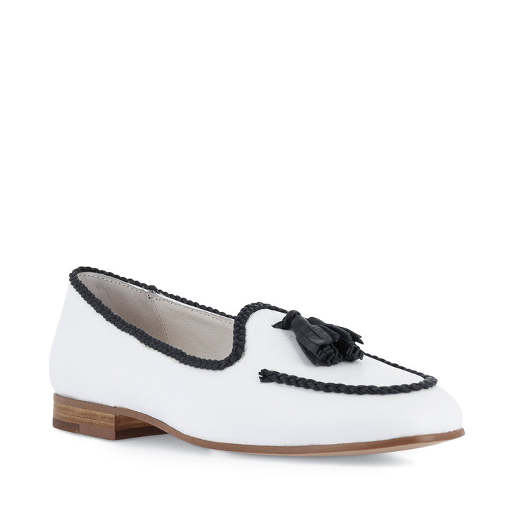 IDAHOT - WHITE NAVY LEATHER