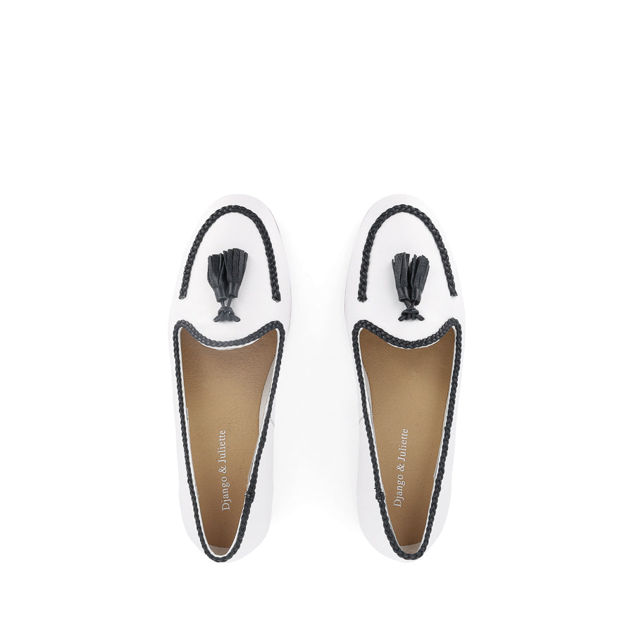 IDAHOT - WHITE NAVY LEATHER