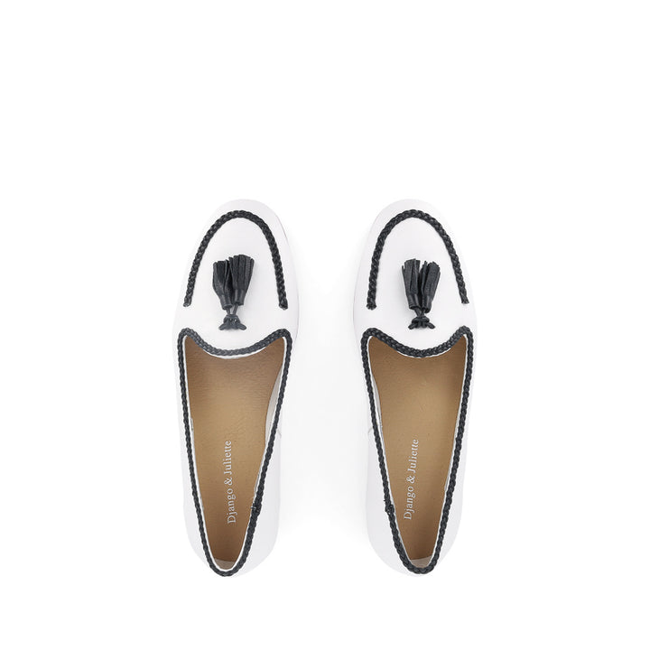 IDAHOT - WHITE NAVY LEATHER