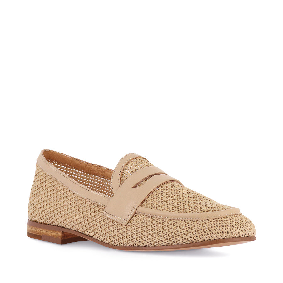 IRAS - NATURAL RAFFIA LEATHER