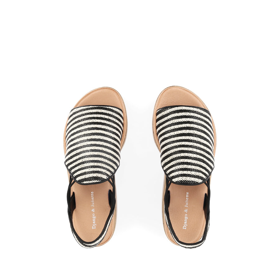 OARLISS - BLACK STRIPE RAFFIA