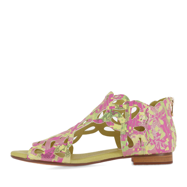 PIETRO - LIME PINK MULTI LEATHER