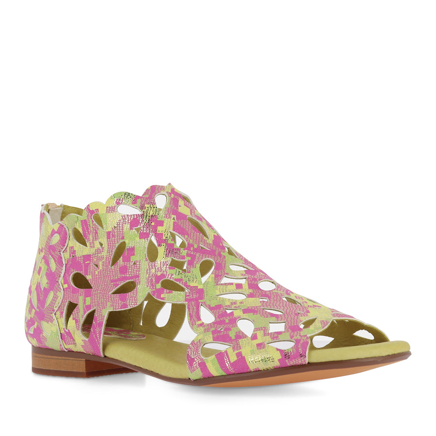 PIETRO - LIME PINK MULTI LEATHER