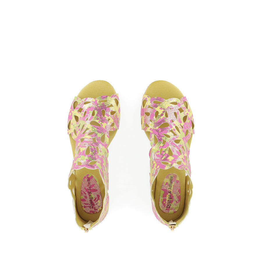 PIETRO - LIME PINK MULTI LEATHER