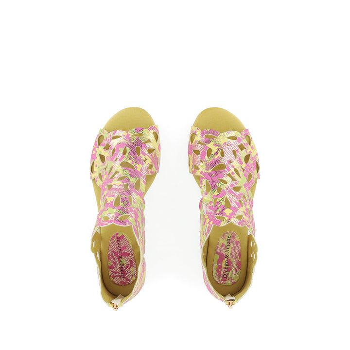 PIETRO - LIME PINK MULTI LEATHER