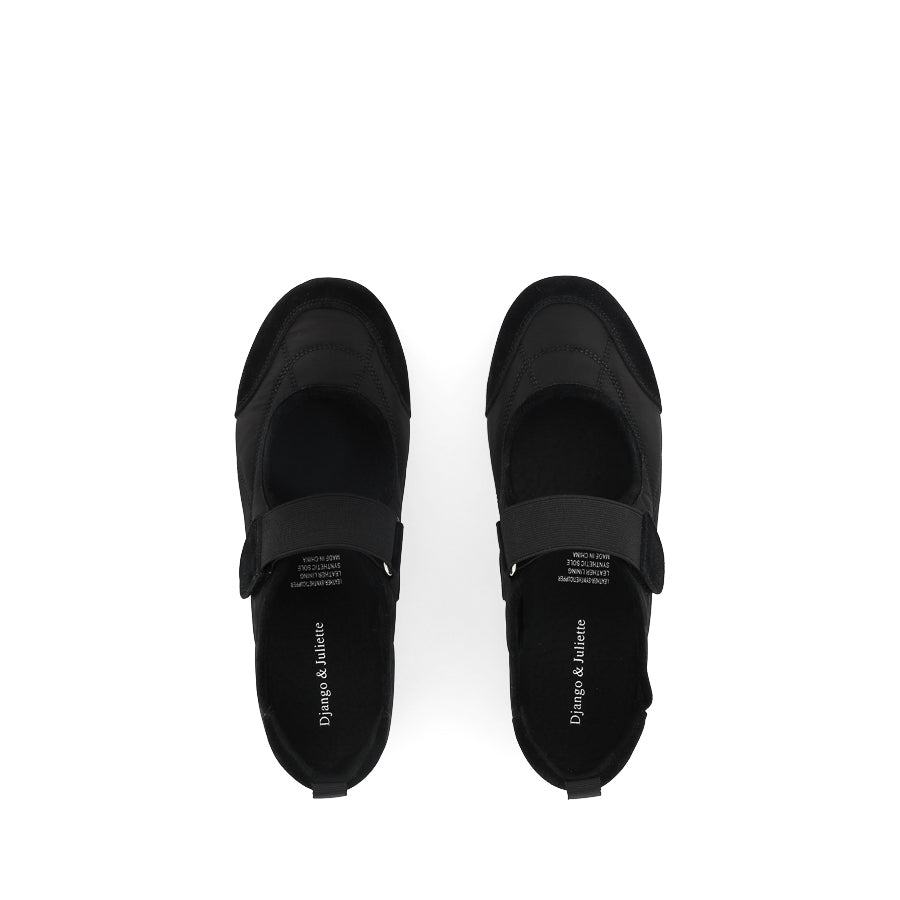 BRITAS - BLACK/SUEDE FABRIC