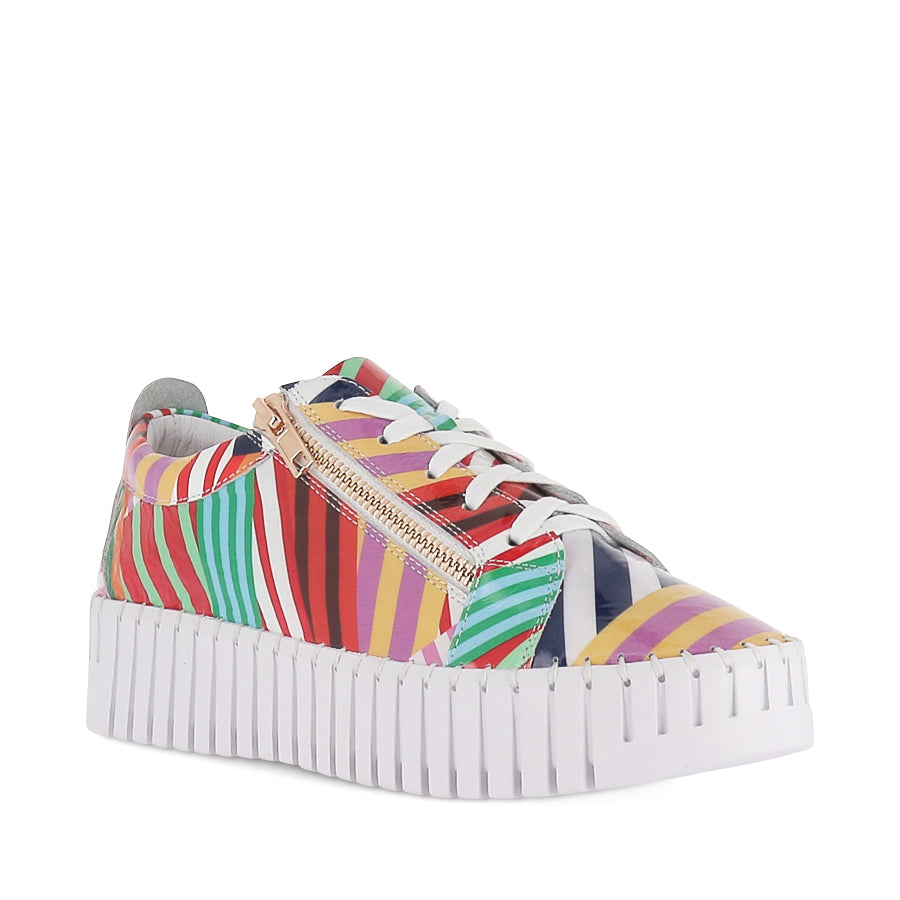 Rainbow Tommy Hilfiger Striped Flatform Sneaker Casual Shoes Tommy