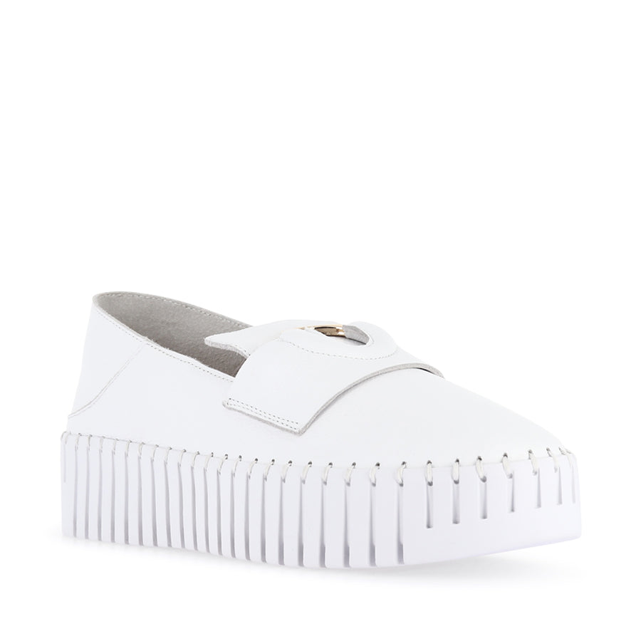 BURBANKS - WHITE WHITE LEATHER