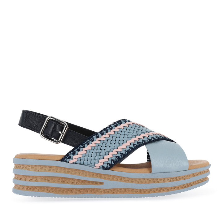 CAYCI - DENIM LEATHER MULTI WEAVE
