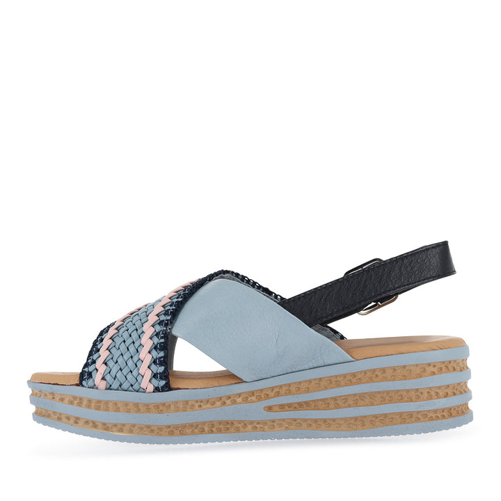 CAYCI - DENIM LEATHER MULTI WEAVE