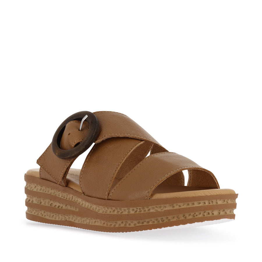 CHENOA - DARK TAN LEATHER