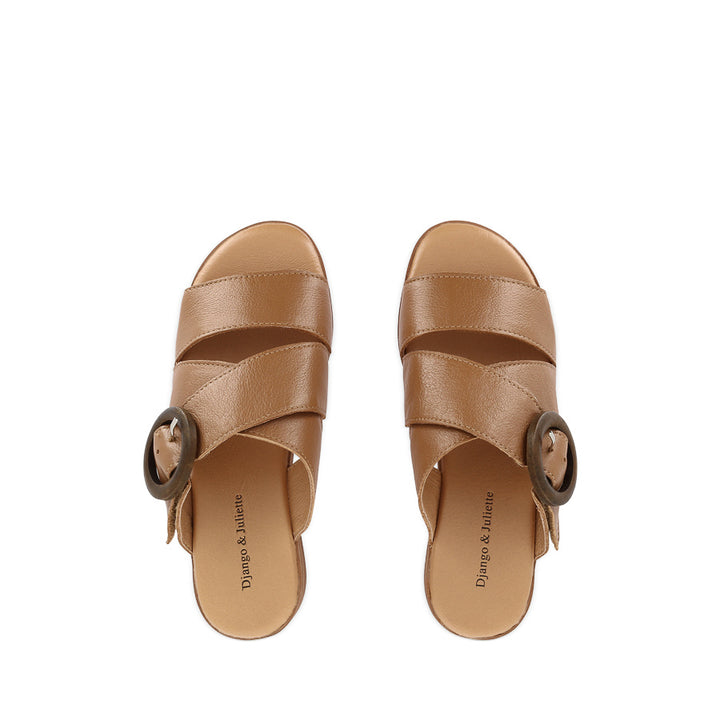 CHENOA - DARK TAN LEATHER