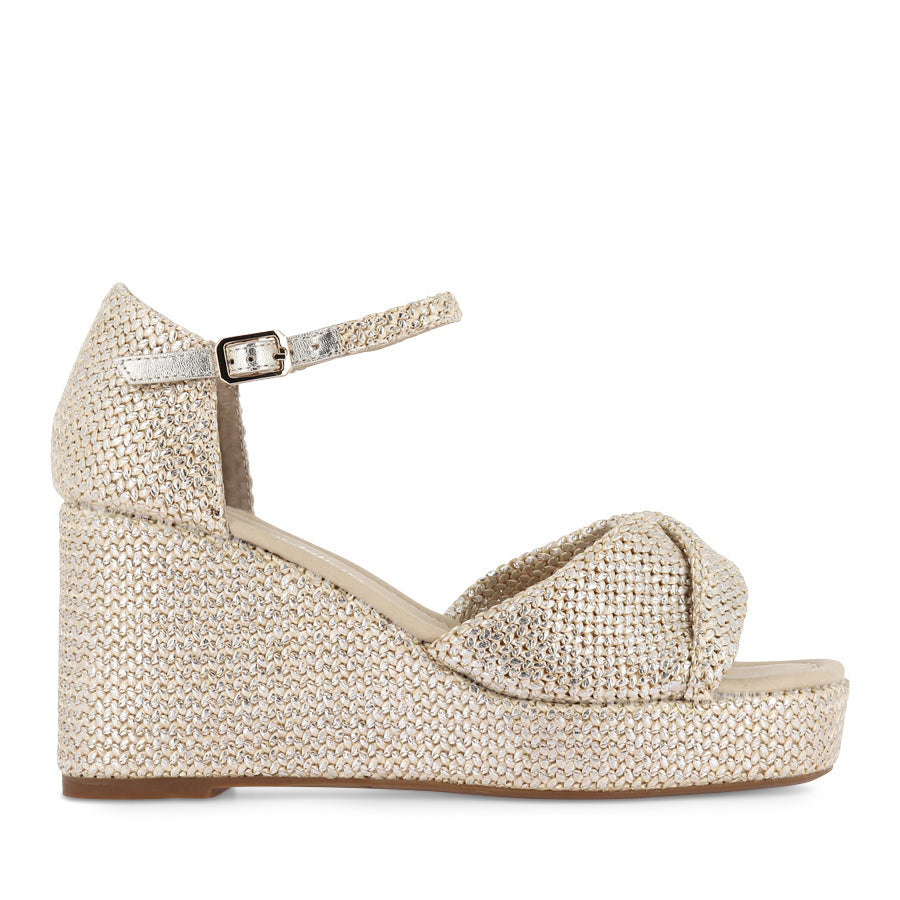 COTTON - LATTE METALLIC RAFFIA