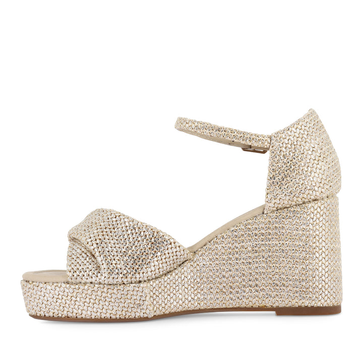 COTTON - LATTE METALLIC RAFFIA