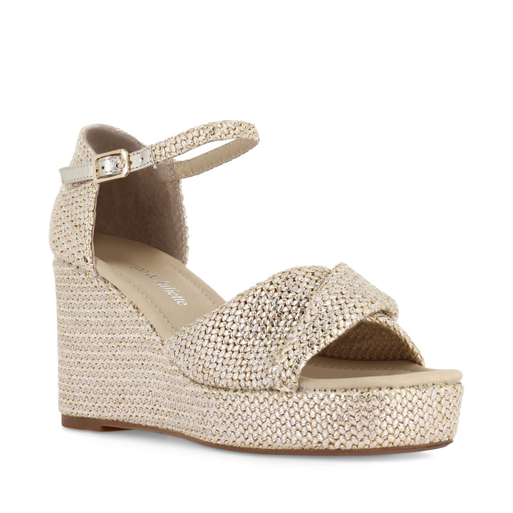 COTTON - LATTE METALLIC RAFFIA