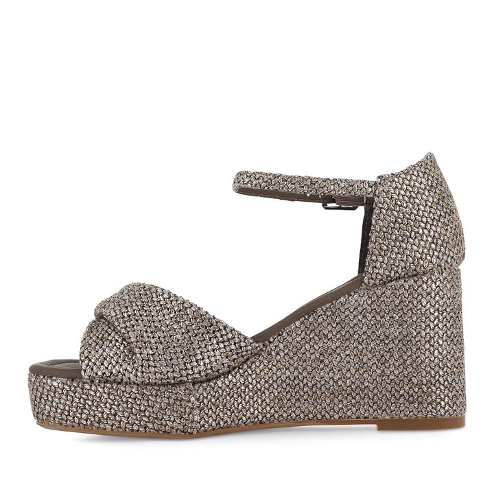 COTTON - TAUPE METALLIC RAFFIA