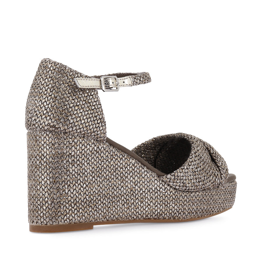 COTTON - TAUPE METALLIC RAFFIA