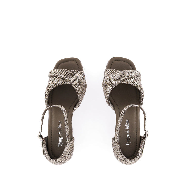 COTTON - TAUPE METALLIC RAFFIA