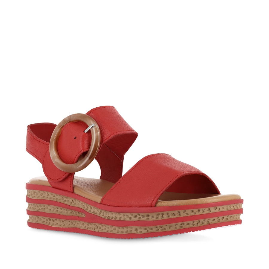 CUBBIE - RED LEATHER