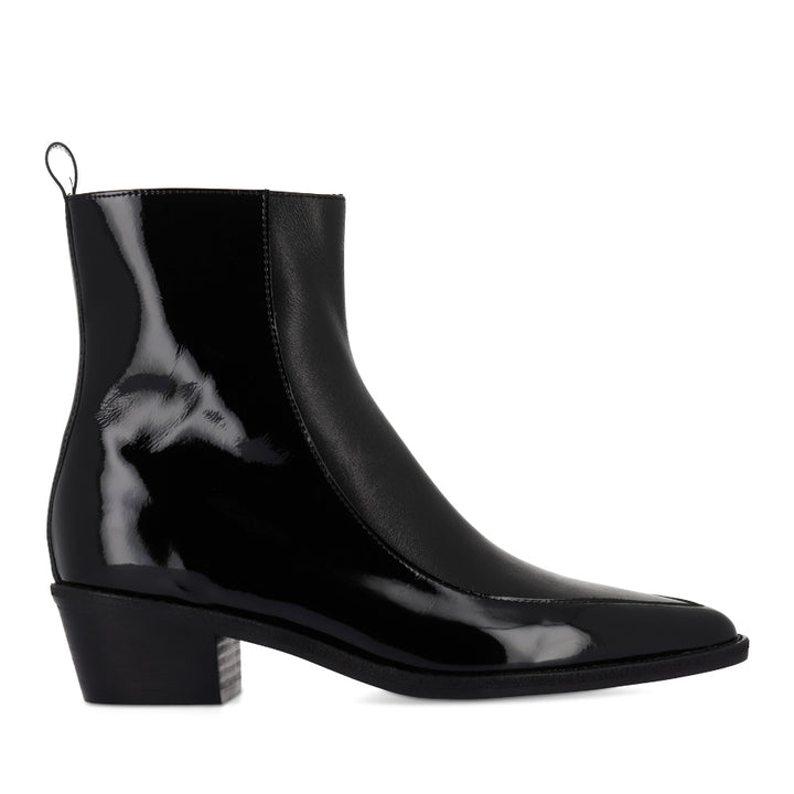 DENTAN - BLACK BLACK PATENT LEATHER