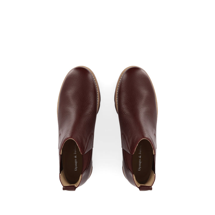 DERA - BURGUNDY LEATHER