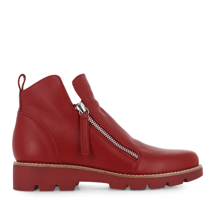 DOTTIZ - DARK RED LEATHER/DARK RED SOLE