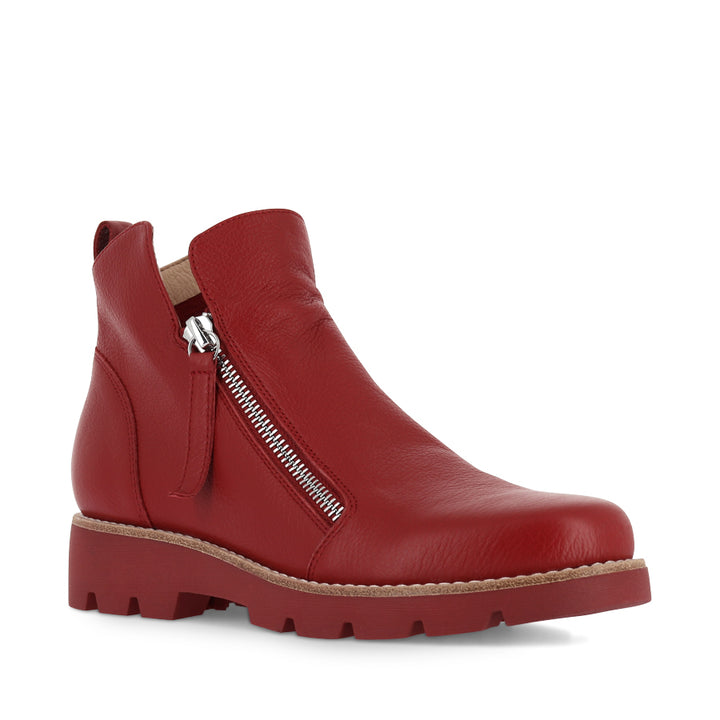 DOTTIZ - DARK RED LEATHER/DARK RED SOLE