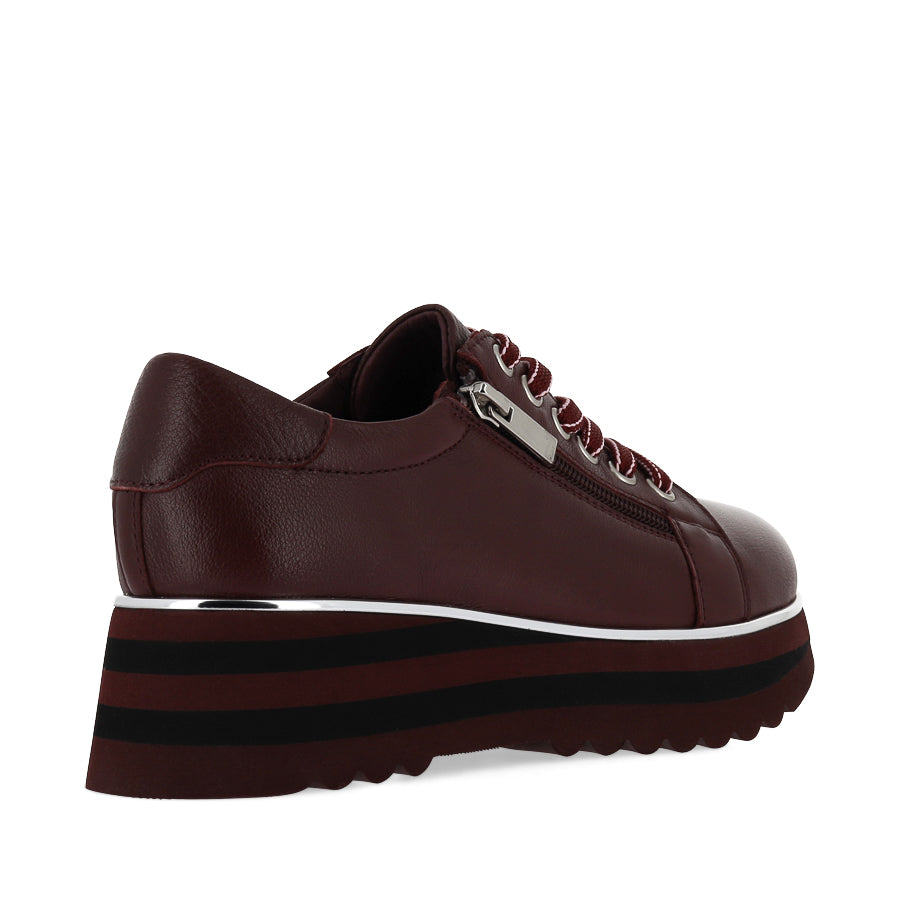 EAMMES - BURGUNDY LEATHER