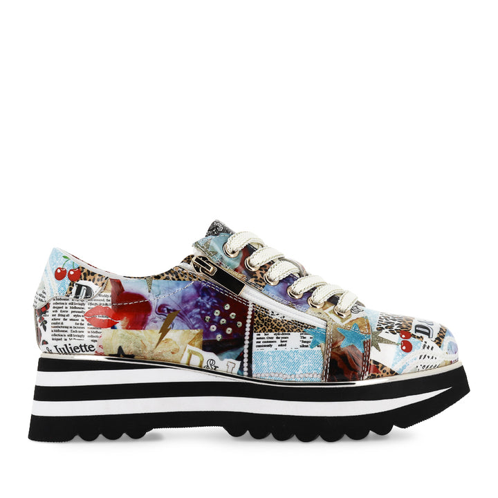 EAMMES - COLLAGE PRINT PATENT LEATHER