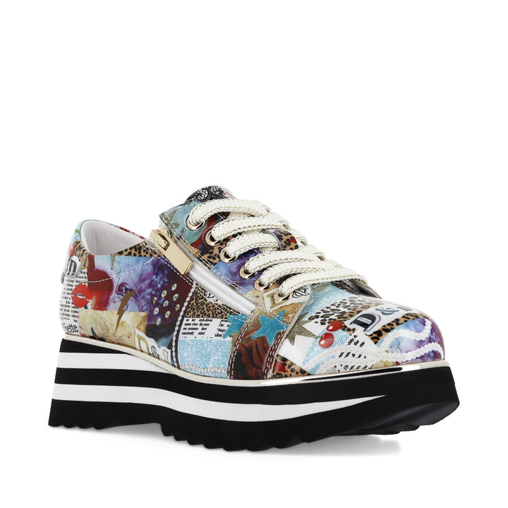 EAMMES - COLLAGE PRINT PATENT LEATHER