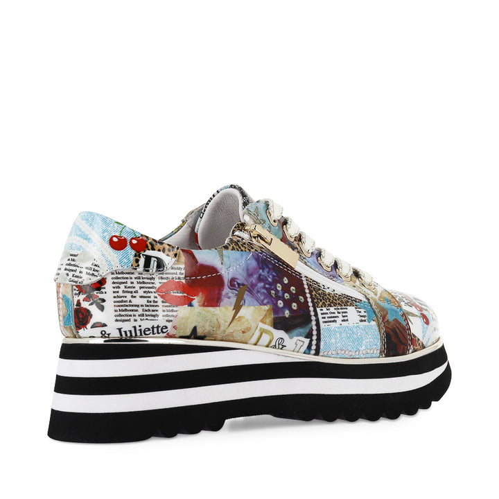 EAMMES - COLLAGE PRINT PATENT LEATHER