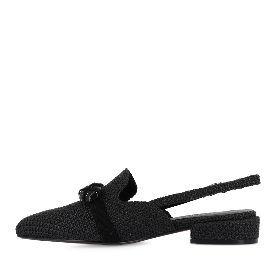 EBONEY - BLACK RAFFIA