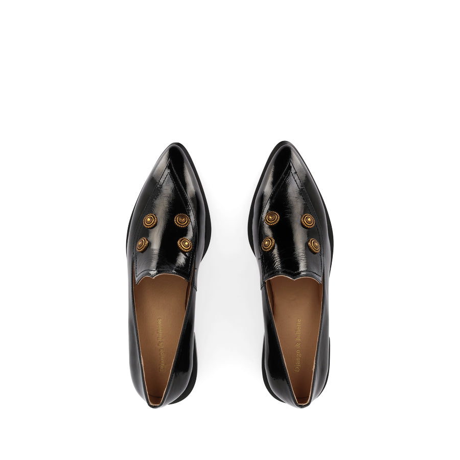 EMBLAS - BLACK PATENT LEATHER
