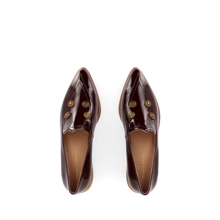 EMBLAS - BURGUNDY PATENT LEATHER