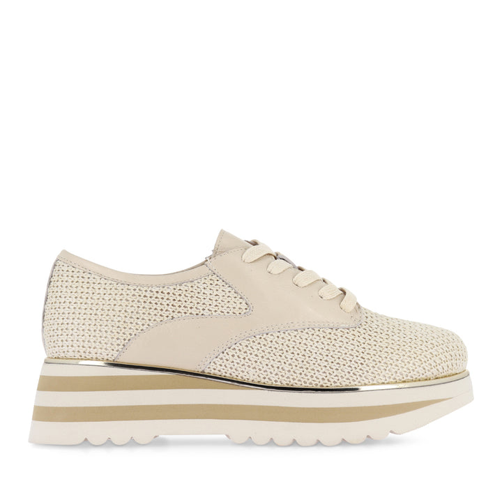 ENDO - IVORY RAFFIA/MILK LEATHER