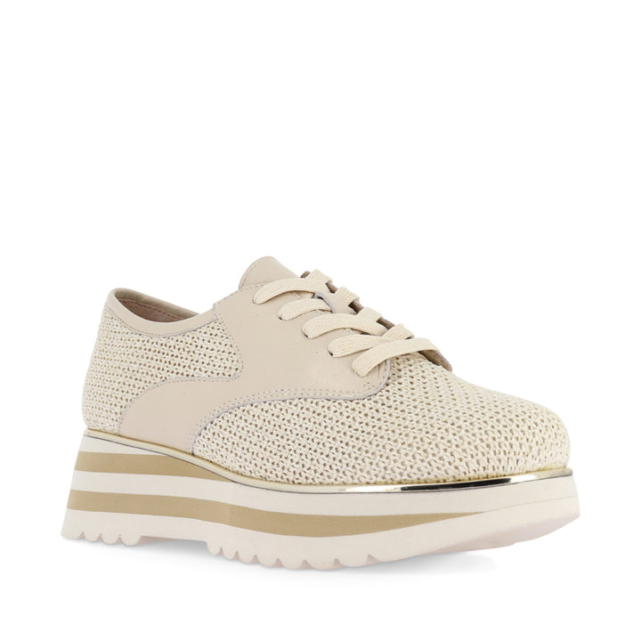 ENDO - IVORY RAFFIA/MILK LEATHER